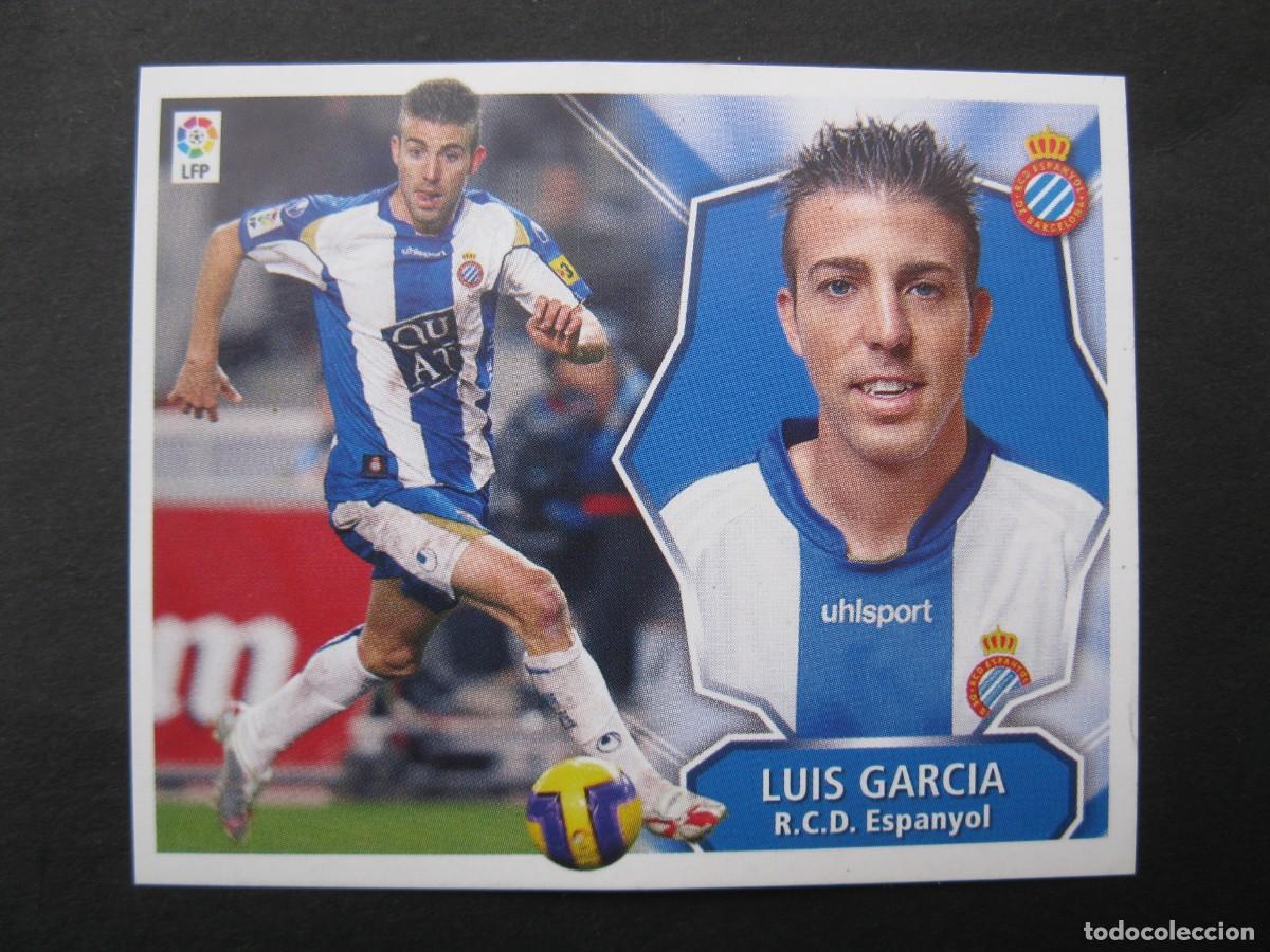 Cromos de f&uacute;tbol: LUIS GARCIA (R.C.D. ESPANYOL) - CAMPEONATO DE LIGA 08/09 - EDICIONES ESTE - NUNCA PEGADO.