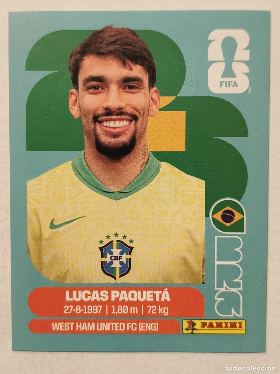 Cromos de f&uacute;tbol: #BRA9 LUCAS PAQUETA (BRASIL) MUNDIAL 2026 PANINI