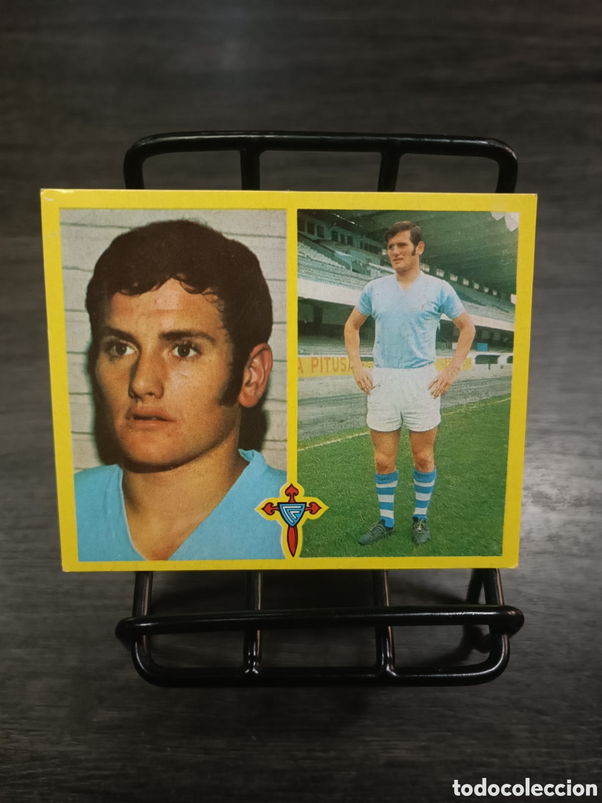 Football Stickers: 1972 Liga Este Sanroman Celta despegado