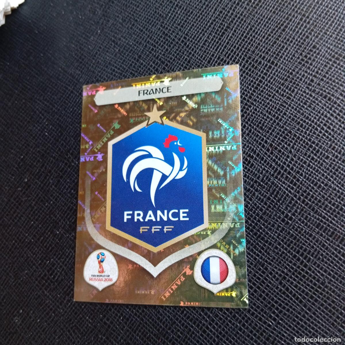 Cromos de f&uacute;tbol: 192 ESCUDO FRANCIA PANINI MUNDIAL RUSIA 2018 CROMO FUTBOL 18 - SIN PEGAR - /CJ2