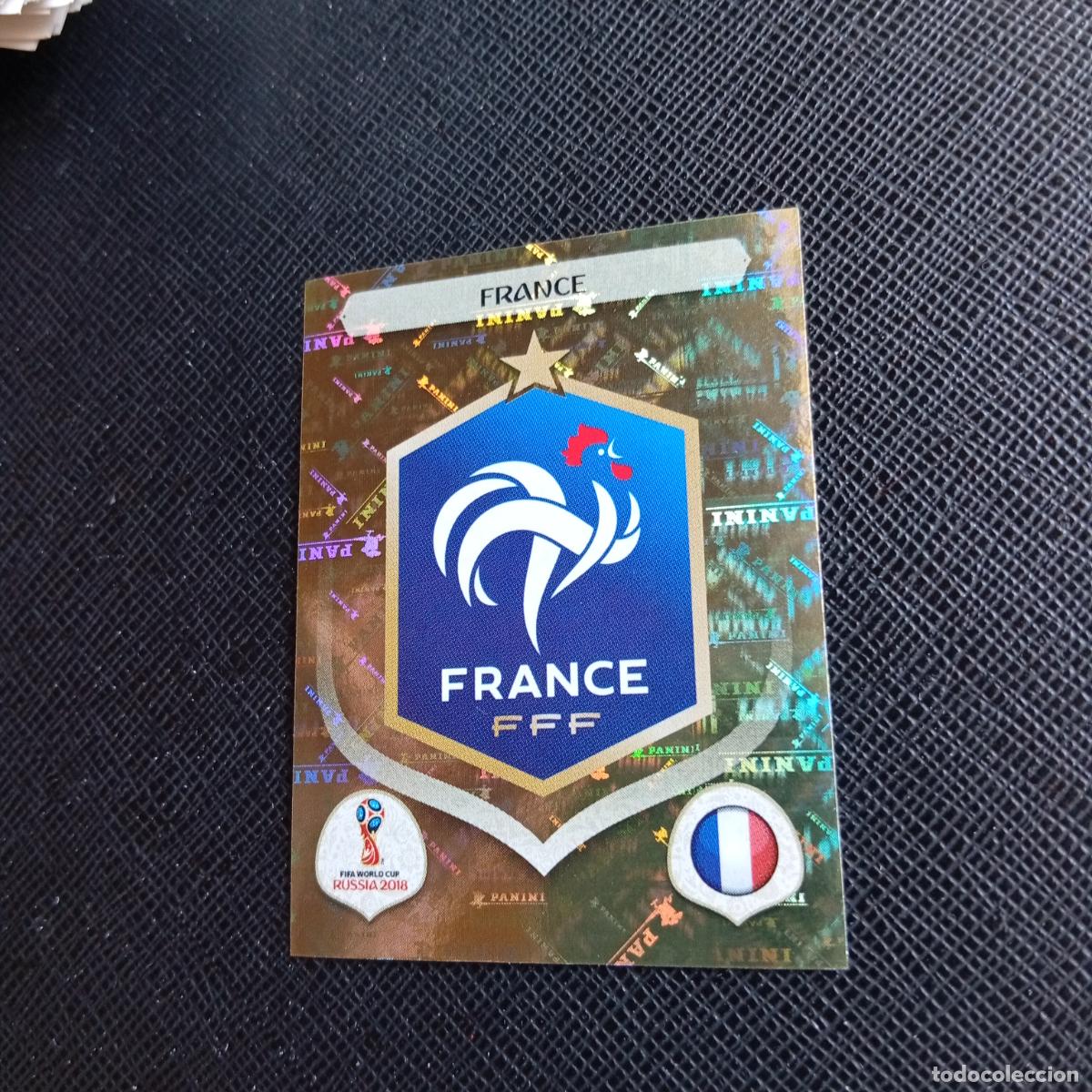 Cromos de f&uacute;tbol: 192 ESCUDO FRANCIA PANINI MUNDIAL RUSIA 2018 CROMO FUTBOL 18 - SIN PEGAR - /CJ2