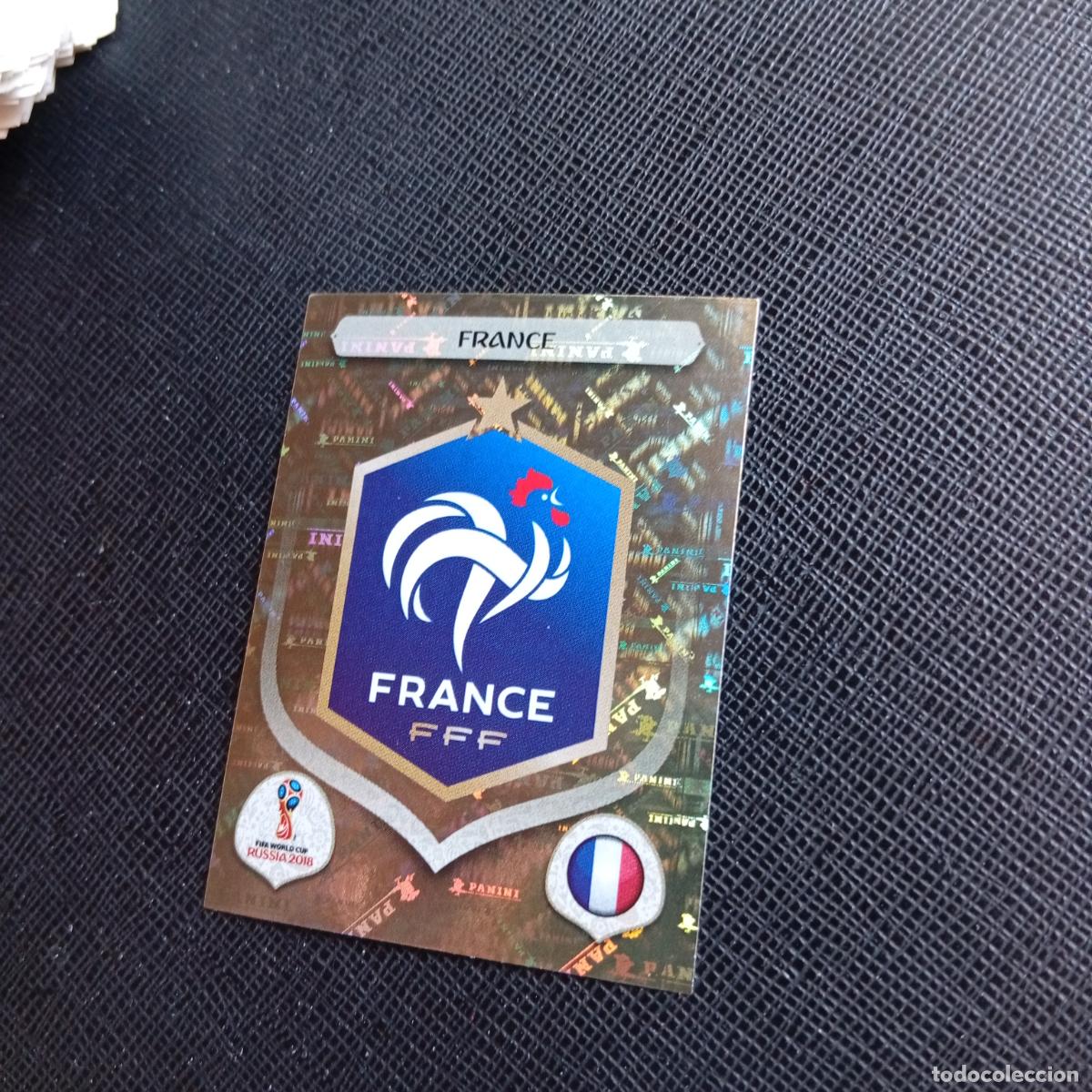 Cromos de f&uacute;tbol: 192 ESCUDO FRANCIA PANINI MUNDIAL RUSIA 2018 CROMO FUTBOL 18 - SIN PEGAR - /CJ2