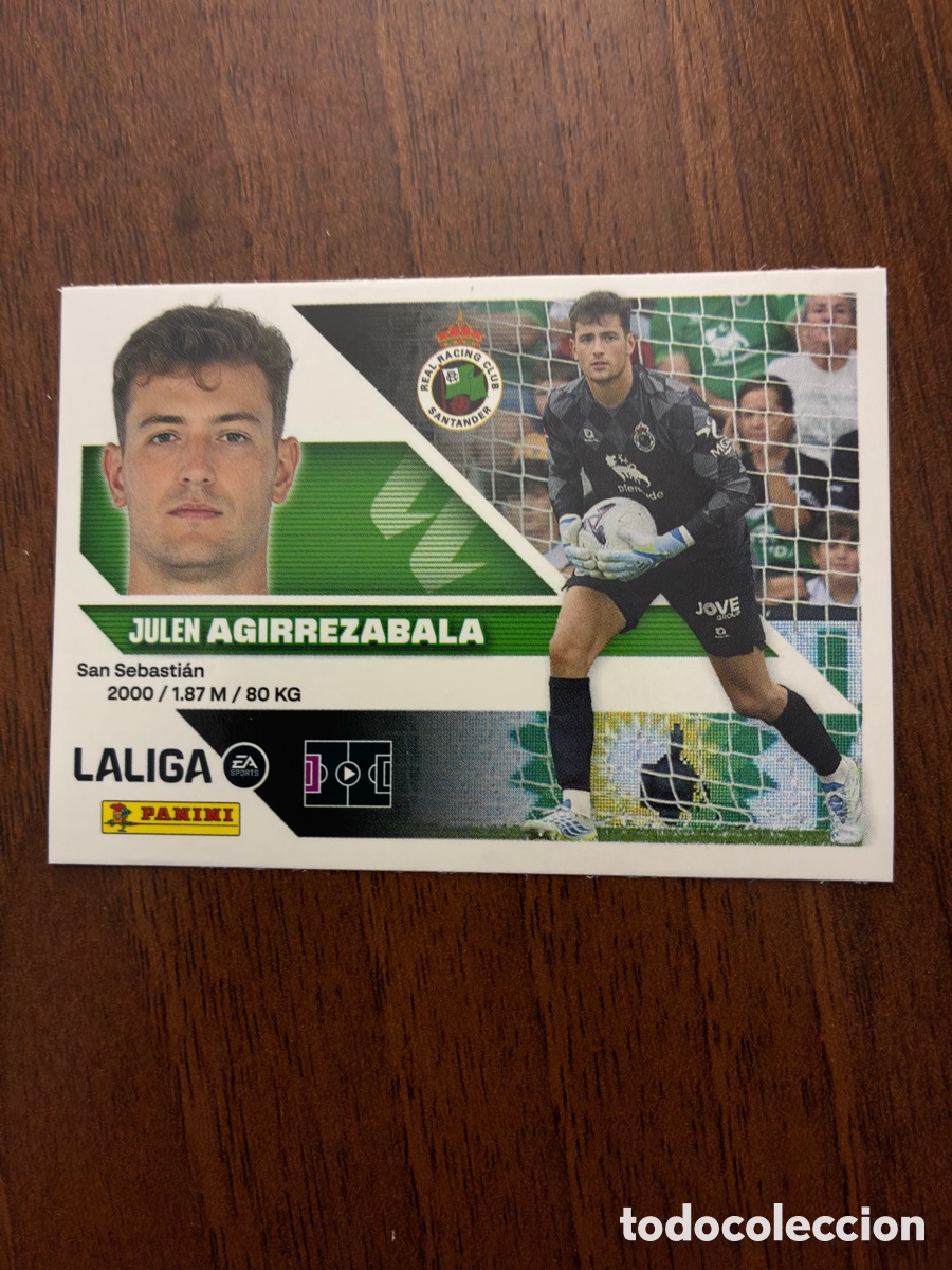 Cromos de f&uacute;tbol: Cromo Julen Agirrezabala, N&ordm; 3, Real Racing Club, Liga EA Sports 2026-27 (Colecciones Este) - Nuevo