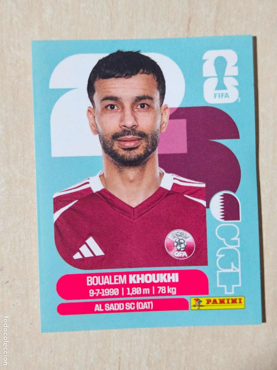 Cromos de f&uacute;tbol: CROMO QAT6 QAT 6 - KHOUKHI QATAR - MUNDIAL FIFA WORLD CUP 2026 STICKER PANINI SIN PEGAR