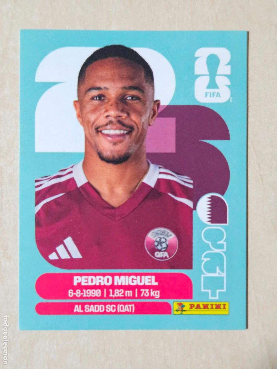 Cromos de f&uacute;tbol: CROMO QAT7 QAT 7 - PEDRO MIGUEL QATAR - MUNDIAL FIFA WORLD CUP 2026 STICKER PANINI SIN PEGAR