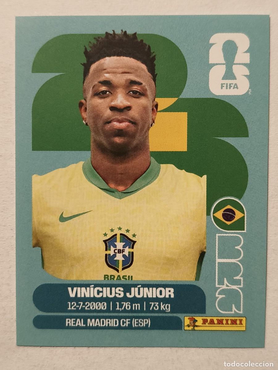Cromos de f&uacute;tbol: #BRA14 VINICIUS JUNIOR (BRASIL) MUNDIAL 2026 PANINI