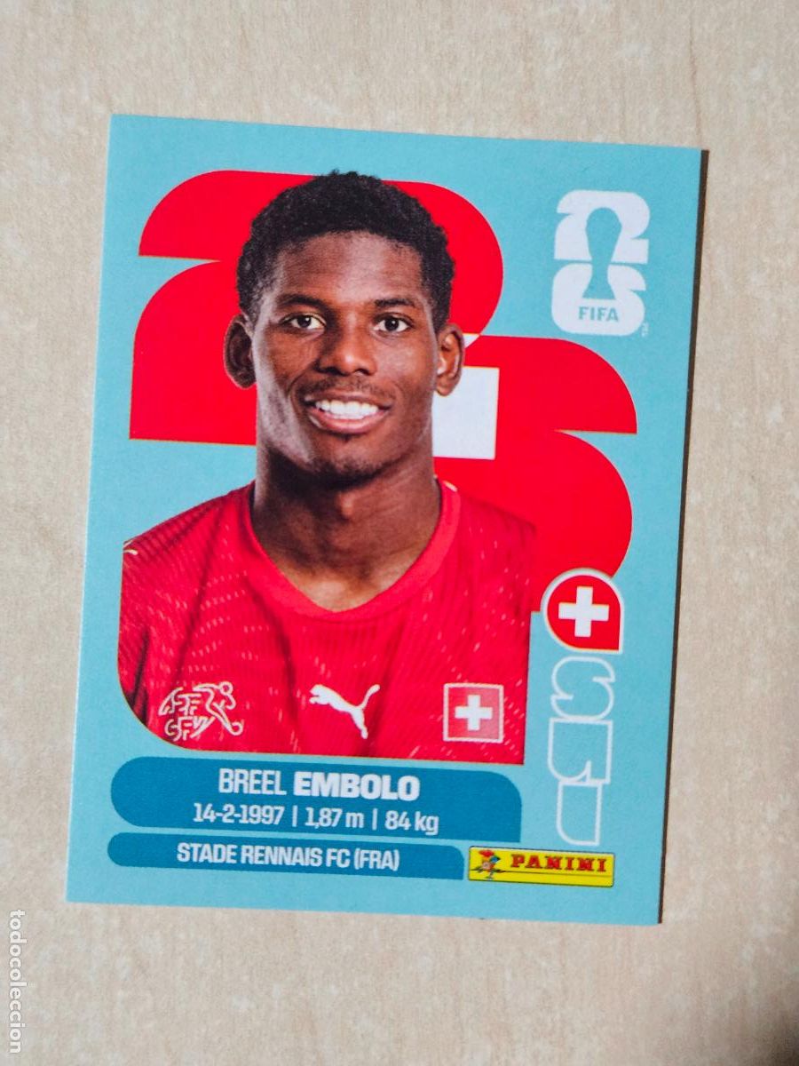 Cromos de f&uacute;tbol: CROMO SUI17 SUI 17 - EMBOLO SUIZA - MUNDIAL FIFA WORLD CUP 2026 STICKER PANINI SIN PEGAR