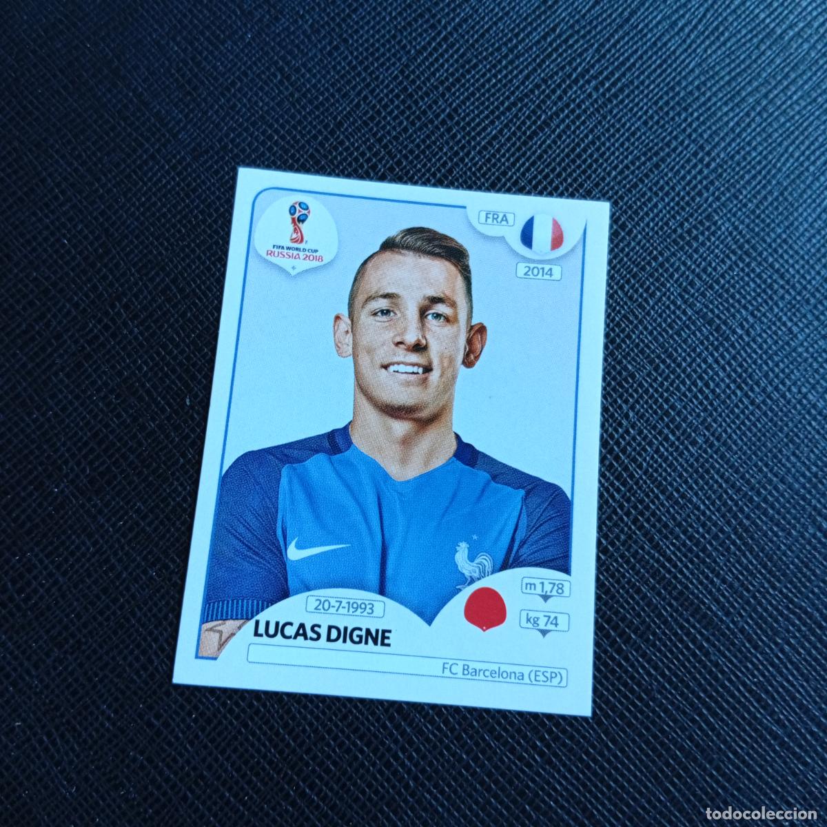 Cartes &agrave; collectionner de Football: 196 LUCAS DIGNE FRANCIA PANINI MUNDIAL RUSIA 2018 CROMO FUTBOL 18 - SIN PEGAR - /CJ2 .