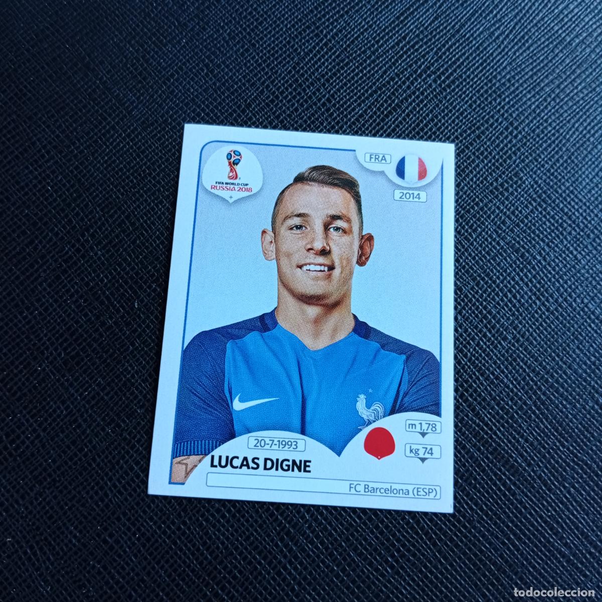 Cartes &agrave; collectionner de Football: 196 LUCAS DIGNE FRANCIA PANINI MUNDIAL RUSIA 2018 CROMO FUTBOL 18 - SIN PEGAR - /CJ2 .