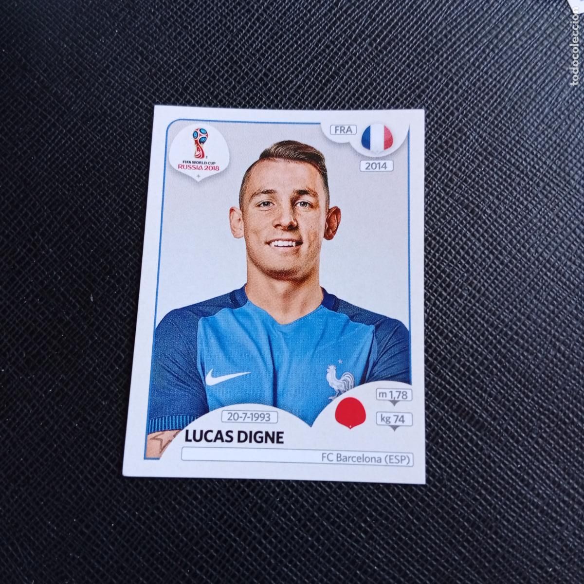 Cartes &agrave; collectionner de Football: 196 LUCAS DIGNE FRANCIA PANINI MUNDIAL RUSIA 2018 CROMO FUTBOL 18 - SIN PEGAR - /CJ2 ..