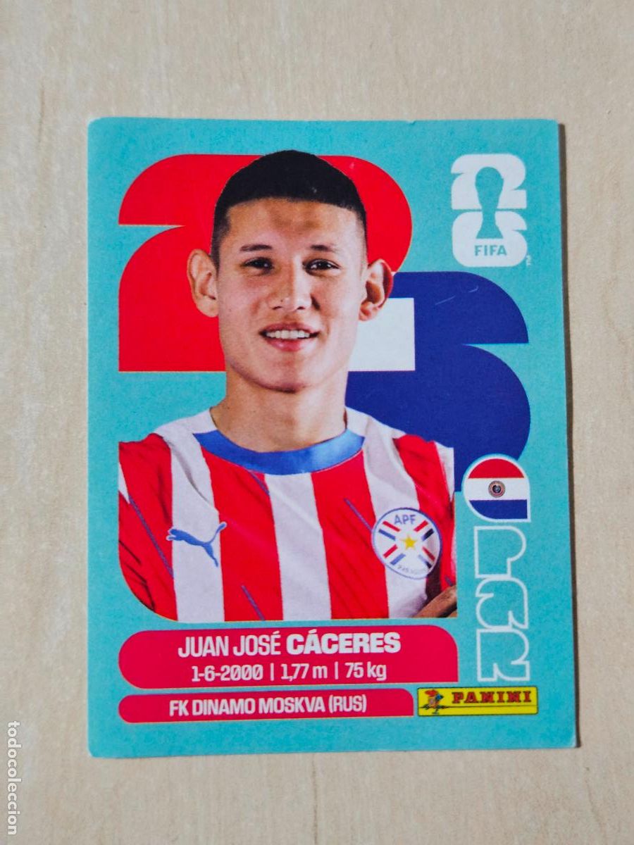 Cromos de Futebol: CROMO PAR6 PAR 6 CACERES PARAGUAY - MUNDIAL FIFA WORLD CUP 2026 STICKER PANINI SIN PEGAR
