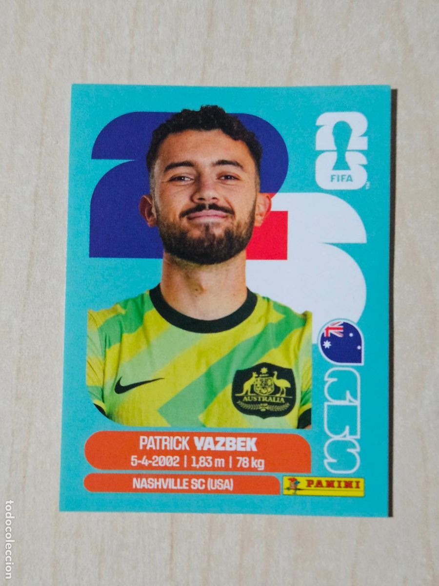 Figurine di Calcio: CROMO AUS16 AUS 16 VAZBEK AUSTRALIA - MUNDIAL FIFA WORLD CUP 2026 STICKER PANINI SIN PEGAR