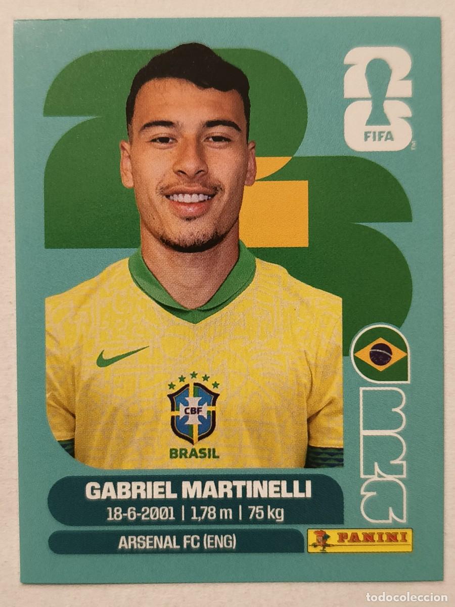 Football Stickers: #BRA18 GABRIEL MARTINELLI (BRASIL) MUNDIAL 2026 PANINI