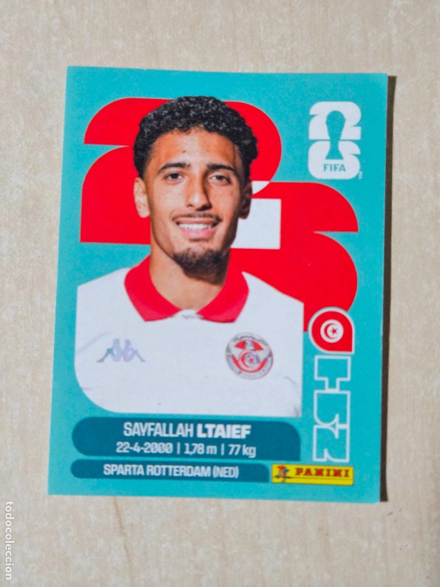 Cromos de f&uacute;tbol: CROMO TUN19 TUN 19 LTAIEF TUNEZ - MUNDIAL FIFA WORLD CUP 2026 STICKER PANINI SIN PEGAR