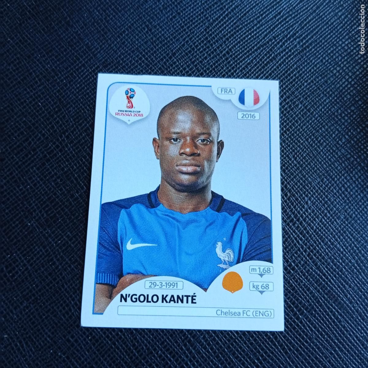 Cromos de f&uacute;tbol: 202 KANTE FRANCIA PANINI MUNDIAL RUSIA 2018 CROMO FUTBOL 18 - SIN PEGAR - /CJ2