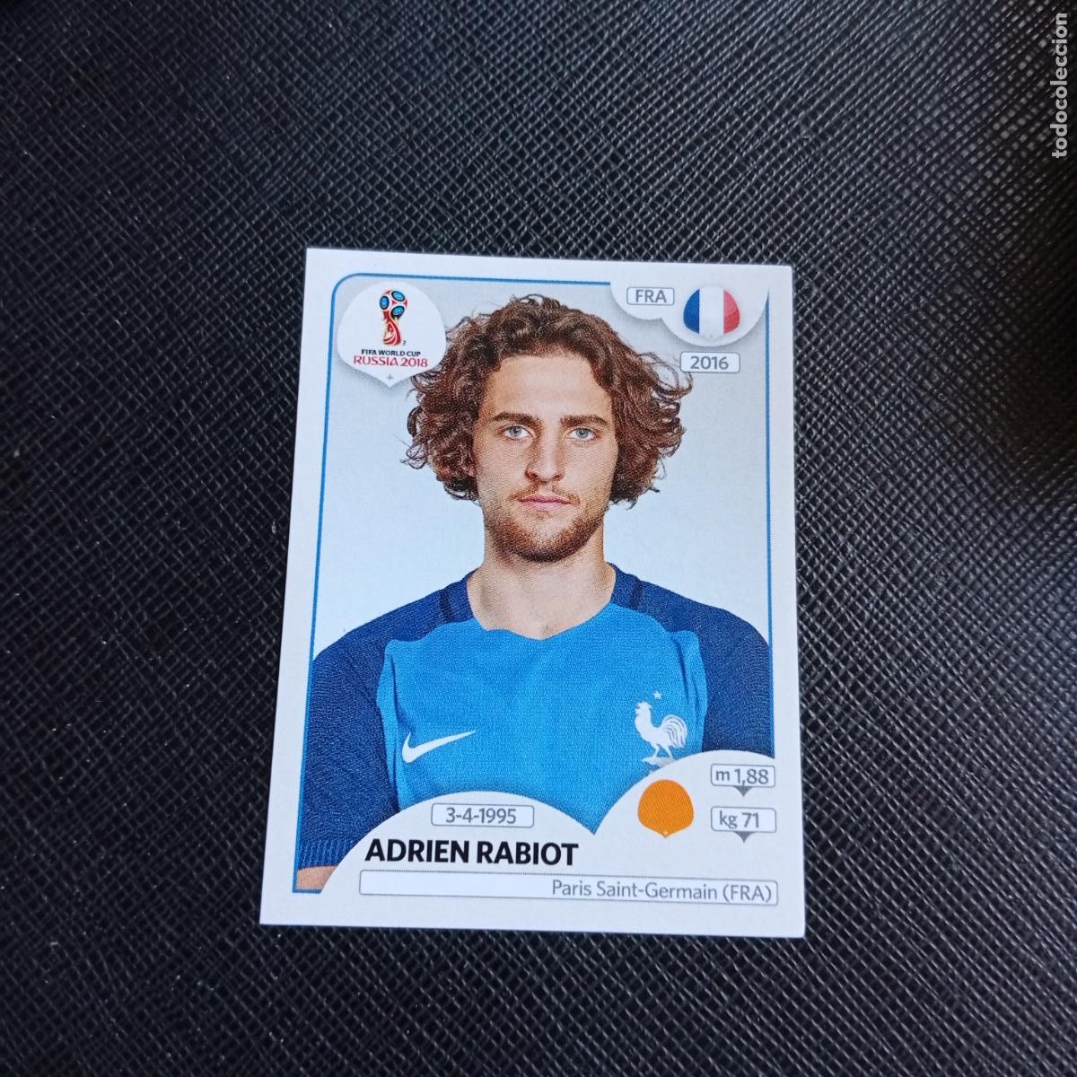 Cromos de Futebol: 204 RABIOT FRANCIA PANINI MUNDIAL RUSIA 2018 CROMO FUTBOL 18 - SIN PEGAR - /CJ2 .