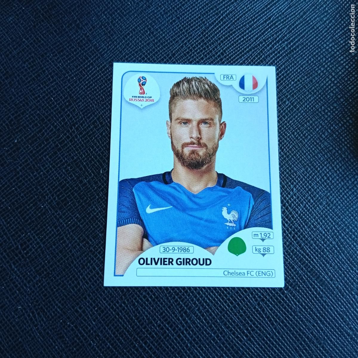 Cromos de Futebol: 206 GIROUD FRANCIA PANINI MUNDIAL RUSIA 2018 CROMO FUTBOL 18 - SIN PEGAR - /CJ2