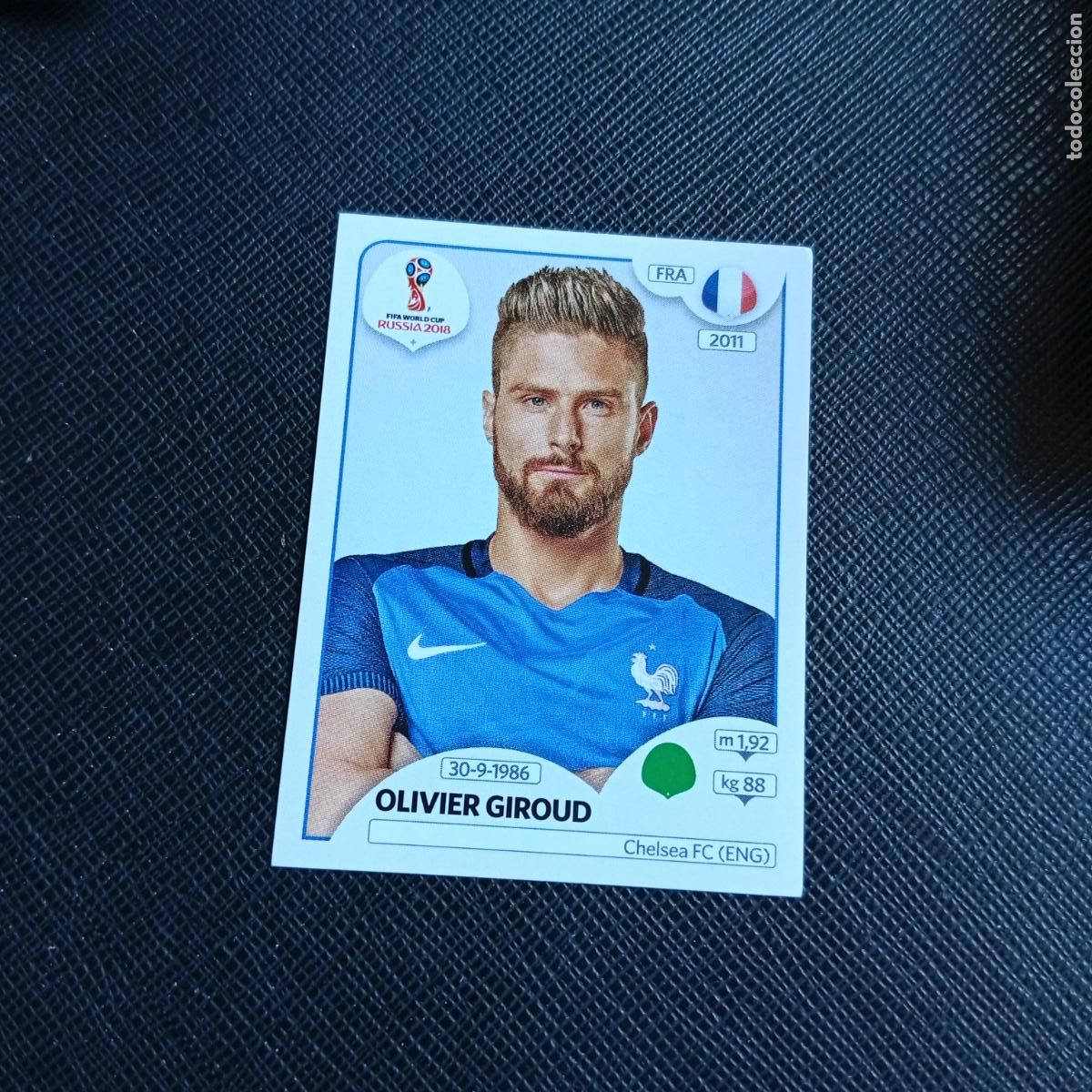 Cromos de Futebol: 206 GIROUD FRANCIA PANINI MUNDIAL RUSIA 2018 CROMO FUTBOL 18 - SIN PEGAR - /CJ2