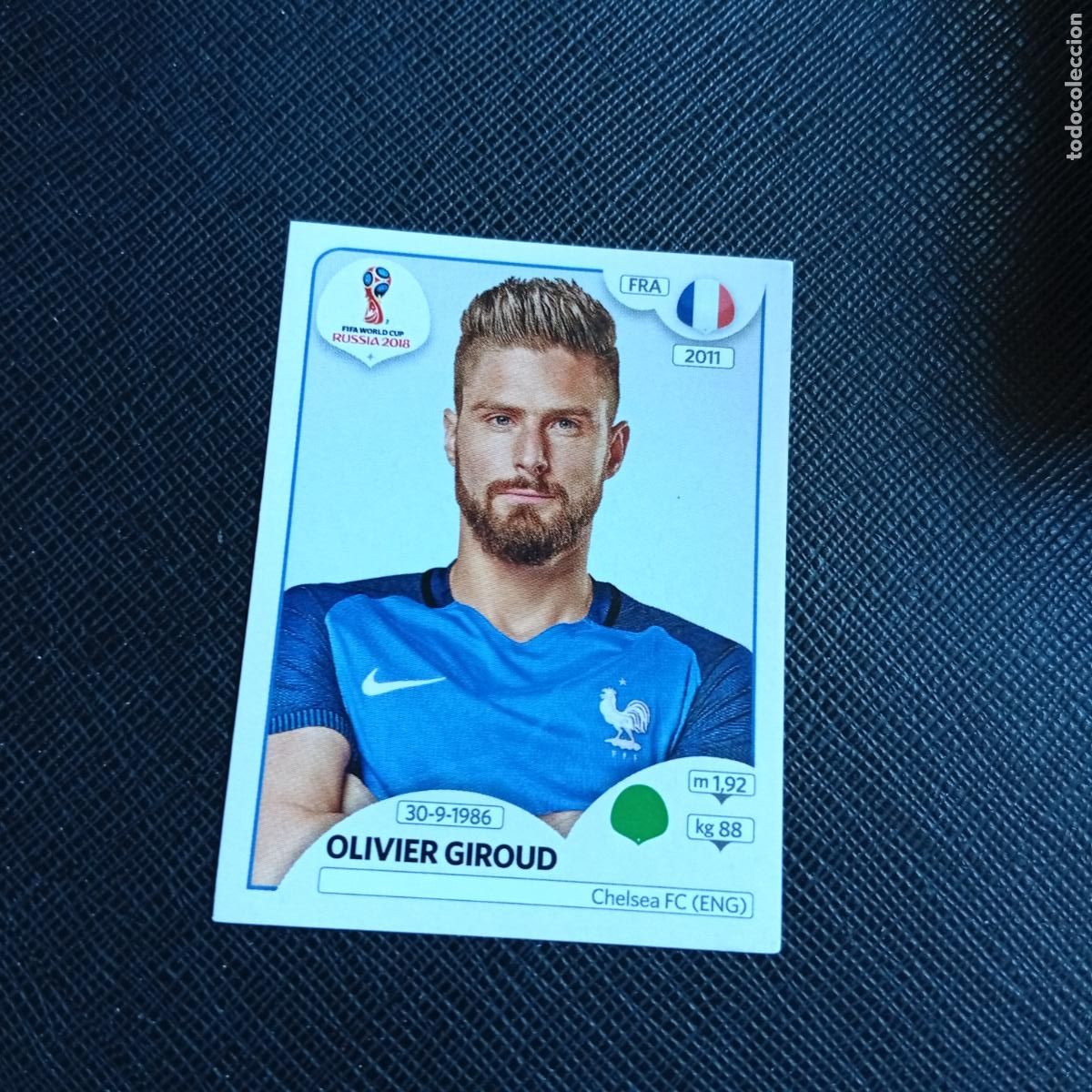 Figurine di Calcio: 206 GIROUD FRANCIA PANINI MUNDIAL RUSIA 2018 CROMO FUTBOL 18 - SIN PEGAR - /CJ2 ..