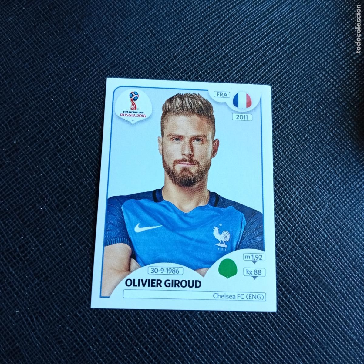 Figurine di Calcio: 206 GIROUD FRANCIA PANINI MUNDIAL RUSIA 2018 CROMO FUTBOL 18 - SIN PEGAR - /CJ2 ..