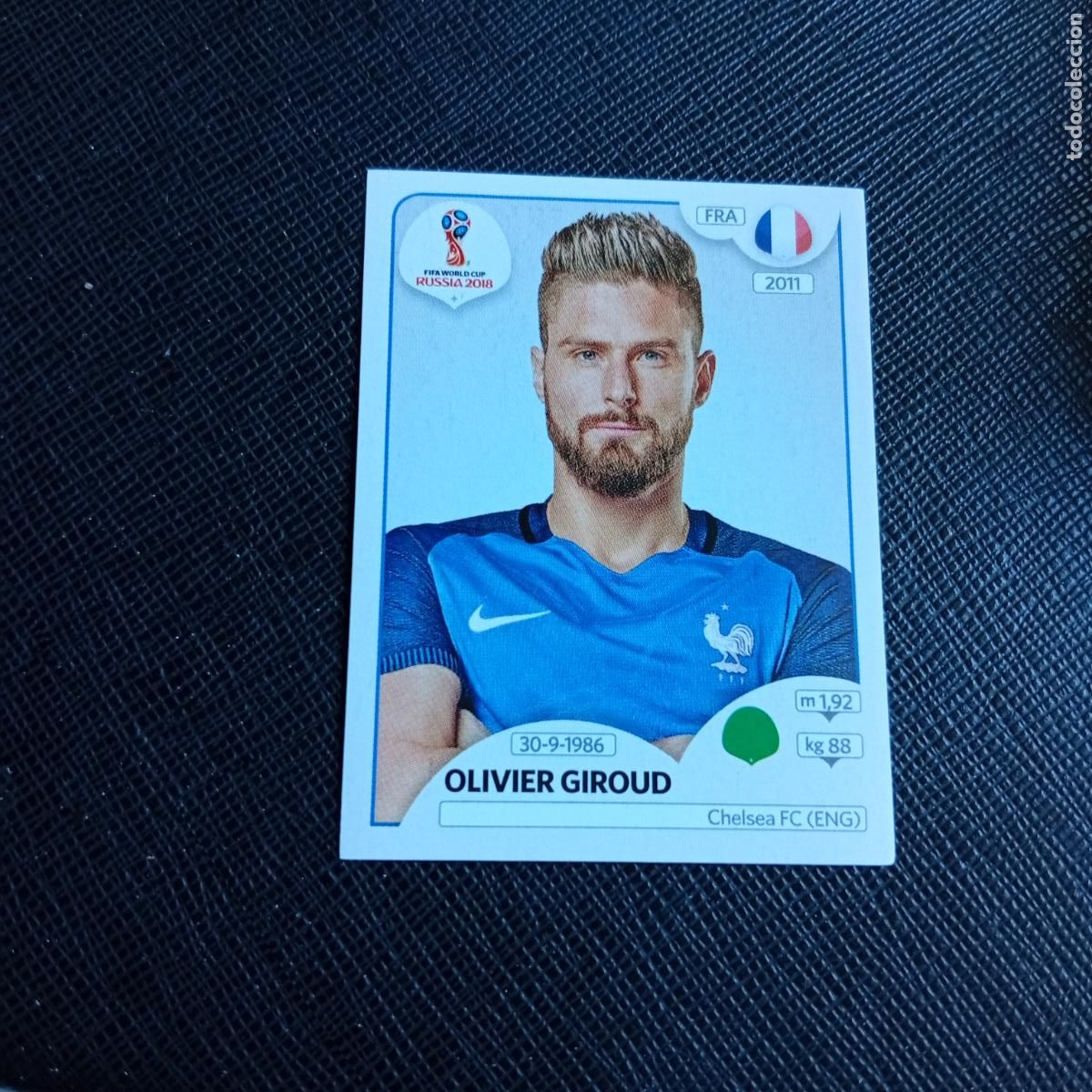 Figurine di Calcio: 206 GIROUD FRANCIA PANINI MUNDIAL RUSIA 2018 CROMO FUTBOL 18 - SIN PEGAR - /CJ2 ..