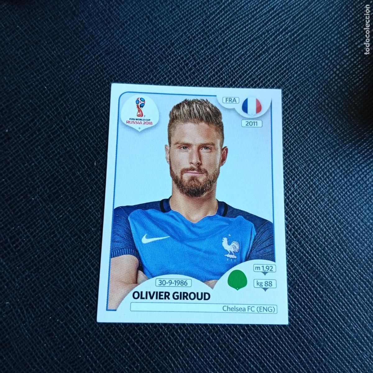 Figurine di Calcio: 206 GIROUD FRANCIA PANINI MUNDIAL RUSIA 2018 CROMO FUTBOL 18 - SIN PEGAR - /CJ2 ..