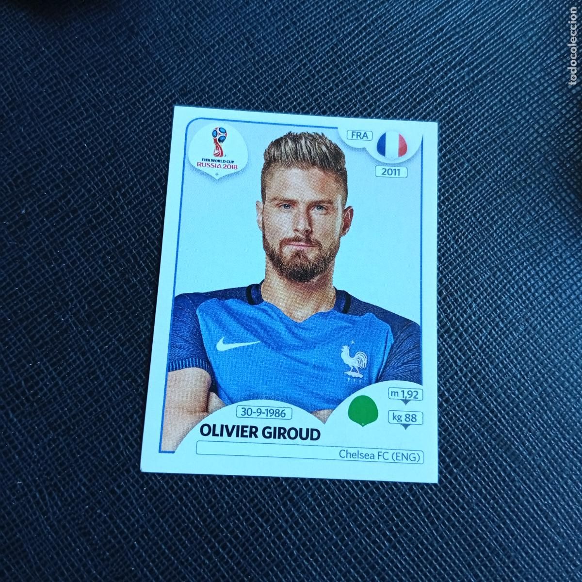 Figurine di Calcio: 206 GIROUD FRANCIA PANINI MUNDIAL RUSIA 2018 CROMO FUTBOL 18 - SIN PEGAR - /CJ2 ..