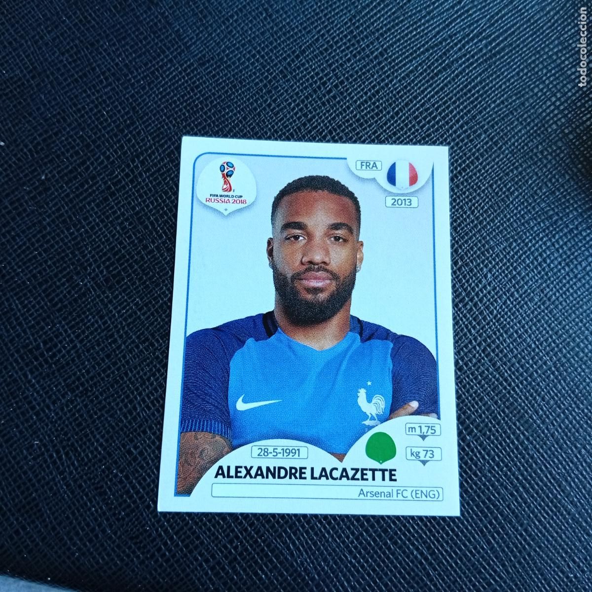 Cromos de Futebol: 208 LACAZETTE FRANCIA PANINI MUNDIAL RUSIA 2018 CROMO FUTBOL 18 - SIN PEGAR - /CJ2 .