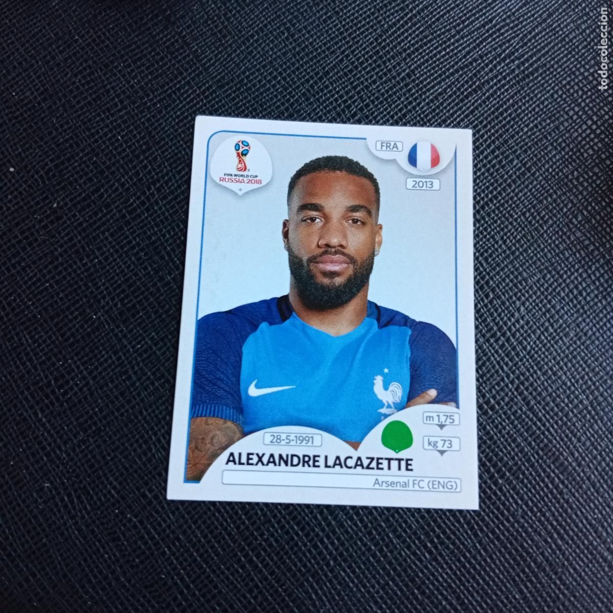 Cromos de Futebol: 208 LACAZETTE FRANCIA PANINI MUNDIAL RUSIA 2018 CROMO FUTBOL 18 - SIN PEGAR - /CJ2 .