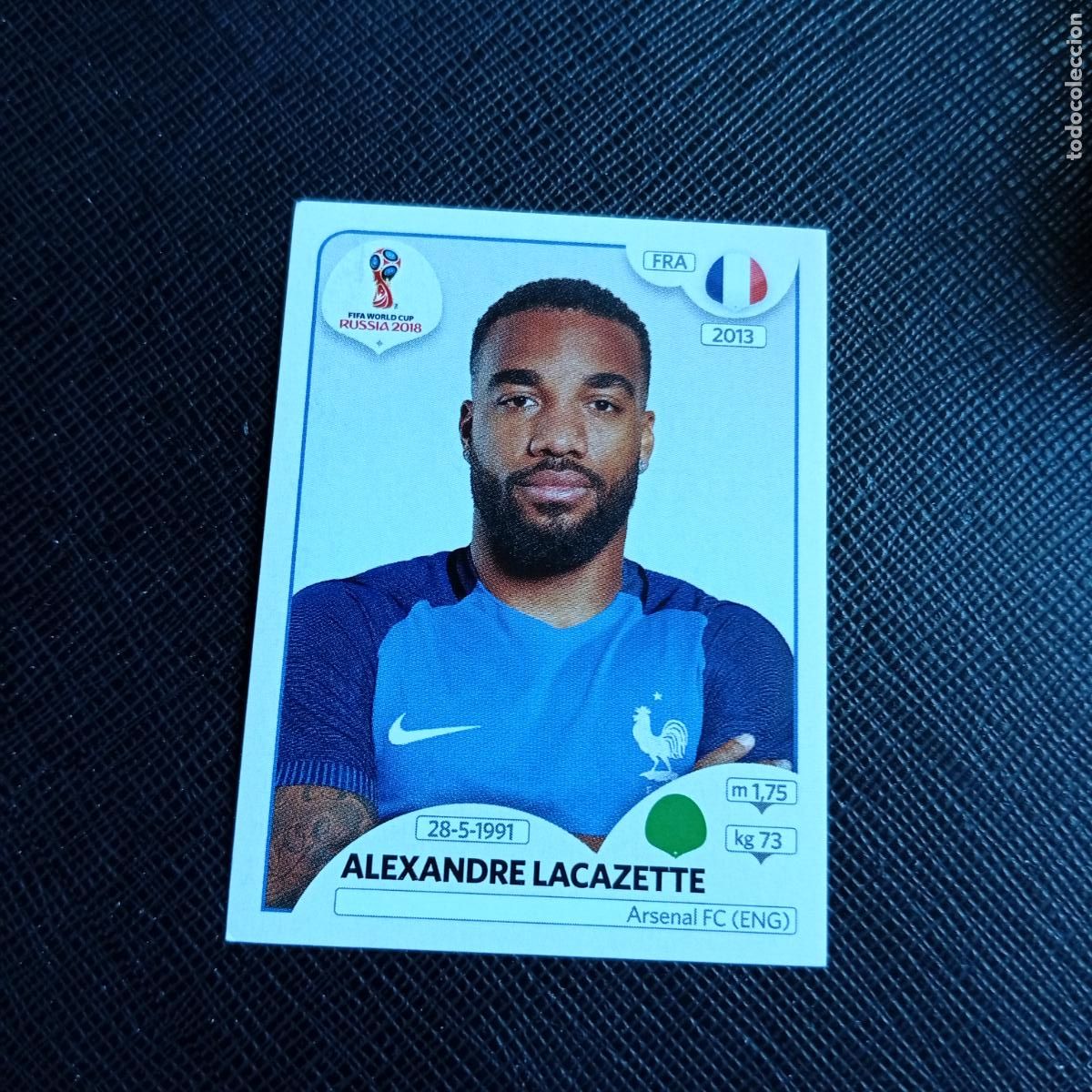 Cartes &agrave; collectionner de Football: 208 LACAZETTE FRANCIA PANINI MUNDIAL RUSIA 2018 CROMO FUTBOL 18 - SIN PEGAR - /CJ2 ..