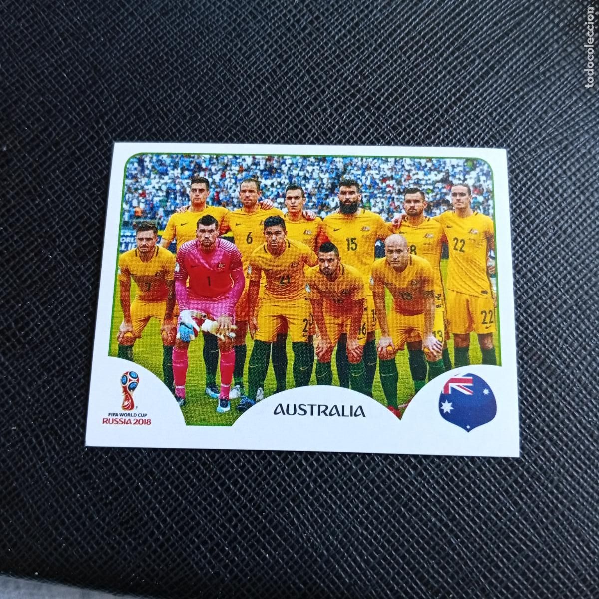 Cartes &agrave; collectionner de Football: 213 ALINEACION AUSTRALIA PANINI MUNDIAL RUSIA 2018 CROMO FUTBOL 18 - SIN PEGAR - /CJ2