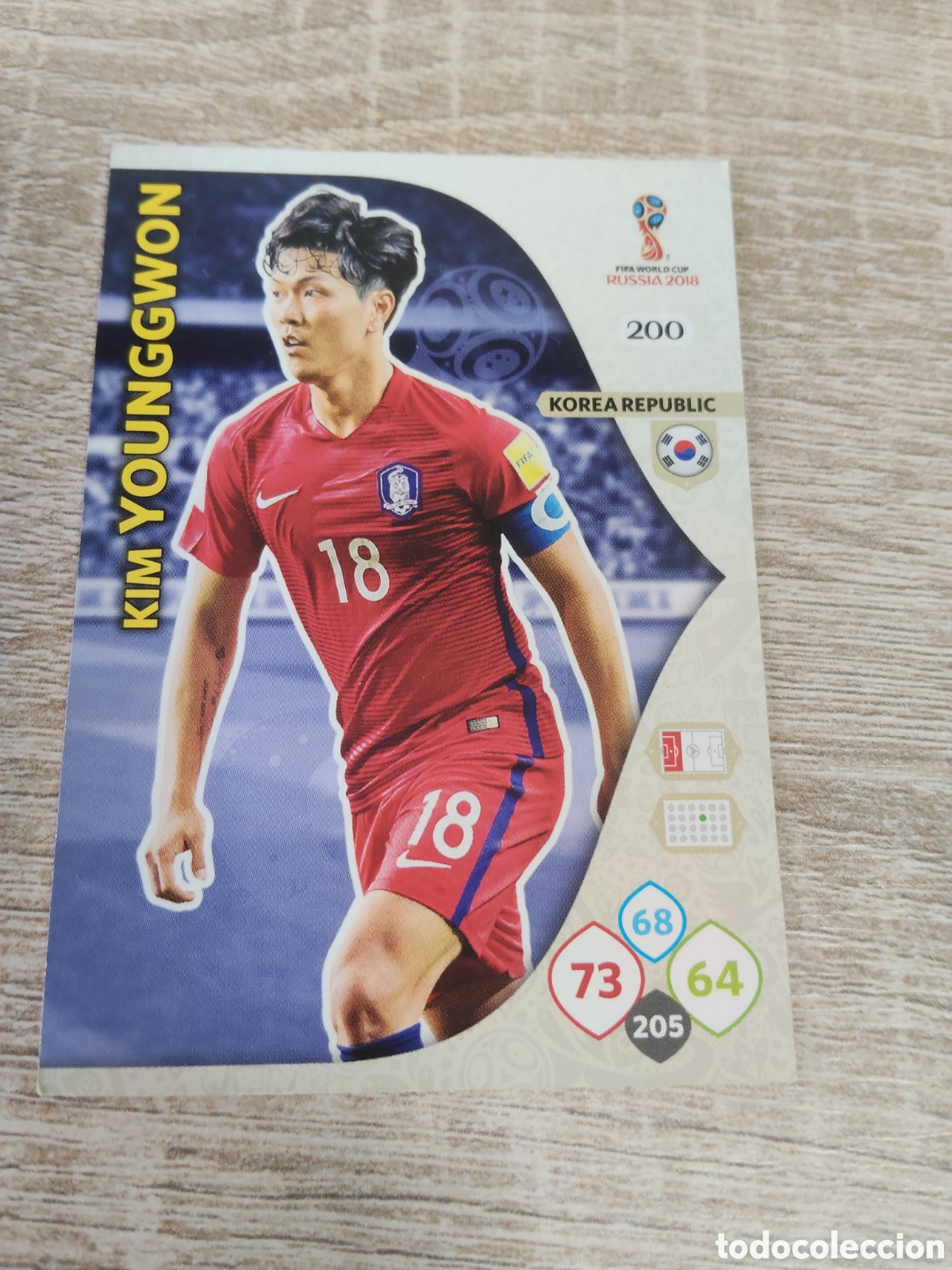 Cromos de f&uacute;tbol: Panini Adrenalyn mundial Rusia 2018 200 Kim Younggwon Corea del Sur
