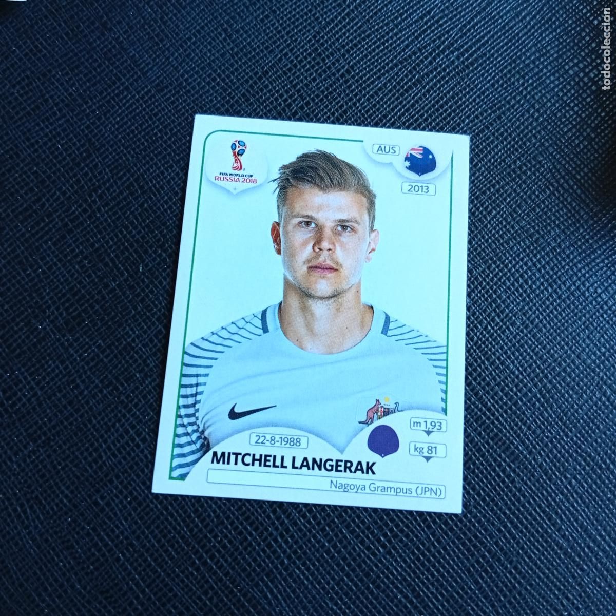 Cromos de f&uacute;tbol: 215 LANGERAK AUSTRALIA PANINI MUNDIAL RUSIA 2018 CROMO FUTBOL 18 - SIN PEGAR - /CJ2