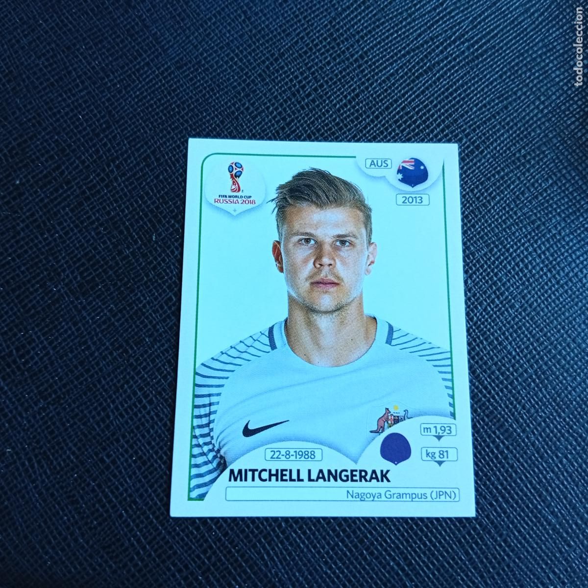Cromos de f&uacute;tbol: 215 LANGERAK AUSTRALIA PANINI MUNDIAL RUSIA 2018 CROMO FUTBOL 18 - SIN PEGAR - /CJ2
