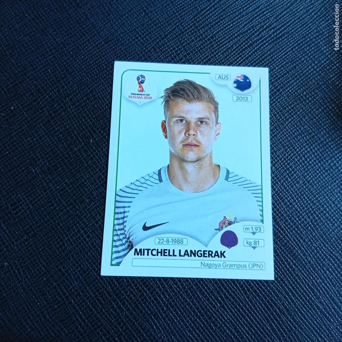Cromos de f&uacute;tbol: 215 LANGERAK AUSTRALIA PANINI MUNDIAL RUSIA 2018 CROMO FUTBOL 18 - SIN PEGAR - /CJ2 .