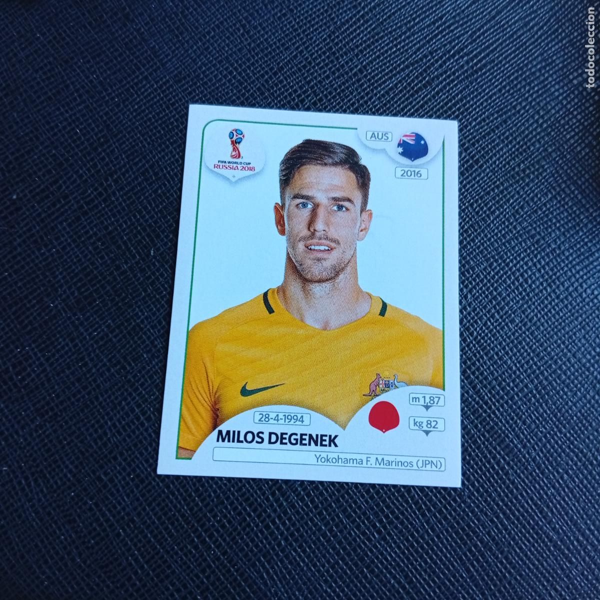 Cartes &agrave; collectionner de Football: 216 DEGENEK AUSTRALIA PANINI MUNDIAL RUSIA 2018 CROMO FUTBOL 18 - SIN PEGAR - /CJ2
