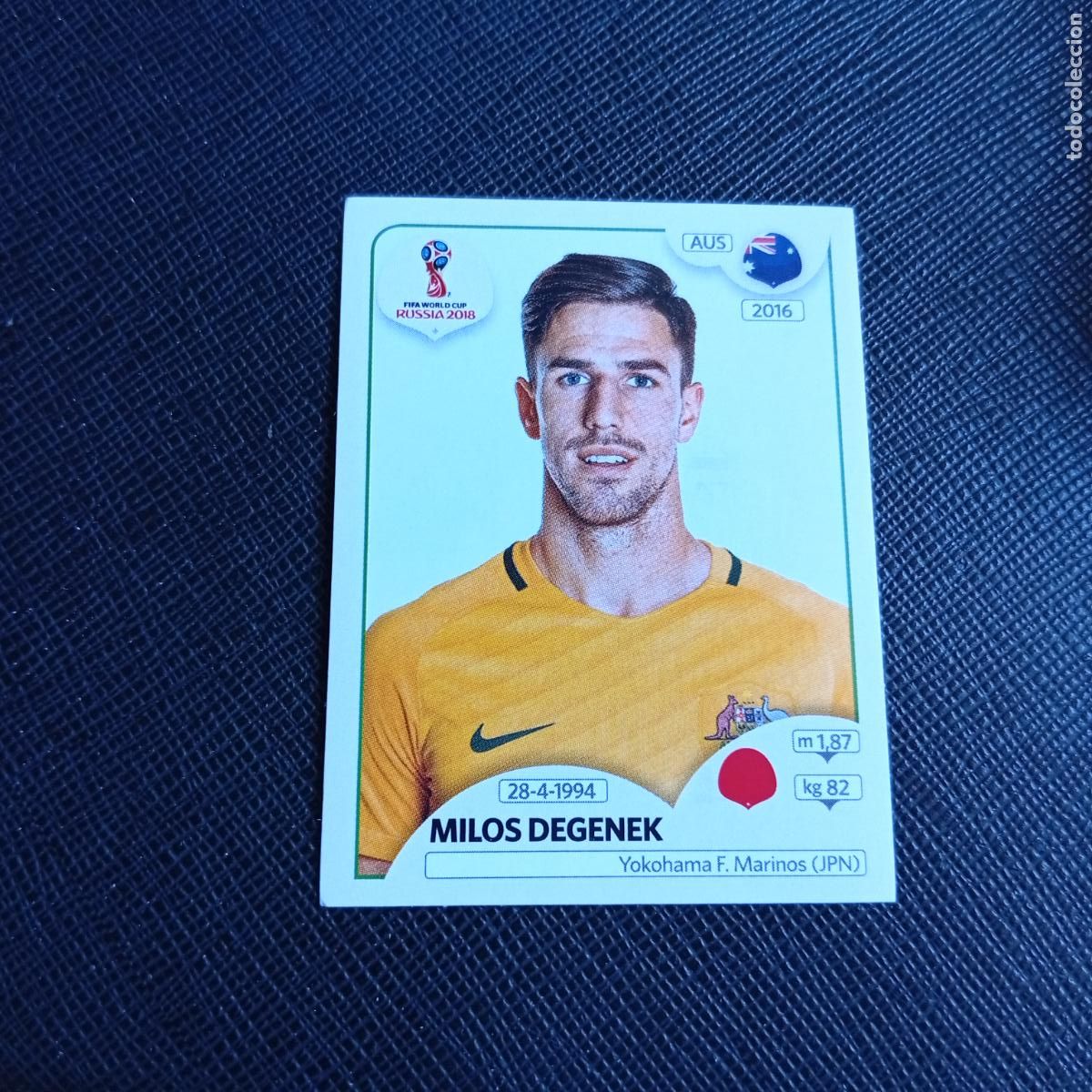 Cromos de f&uacute;tbol: 216 DEGENEK AUSTRALIA PANINI MUNDIAL RUSIA 2018 CROMO FUTBOL 18 - SIN PEGAR - /CJ2
