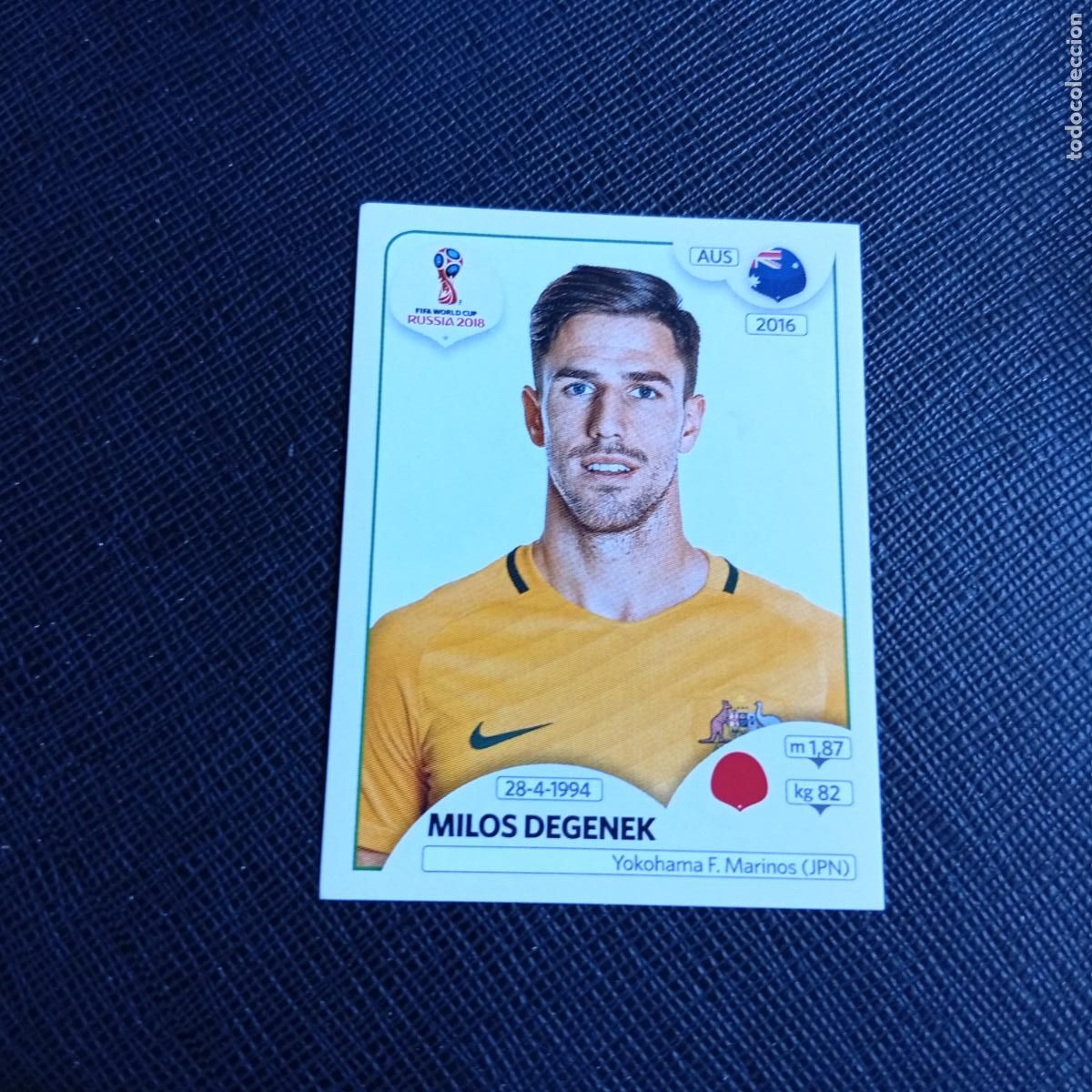 Cromos de f&uacute;tbol: 216 DEGENEK AUSTRALIA PANINI MUNDIAL RUSIA 2018 CROMO FUTBOL 18 - SIN PEGAR - /CJ2 .