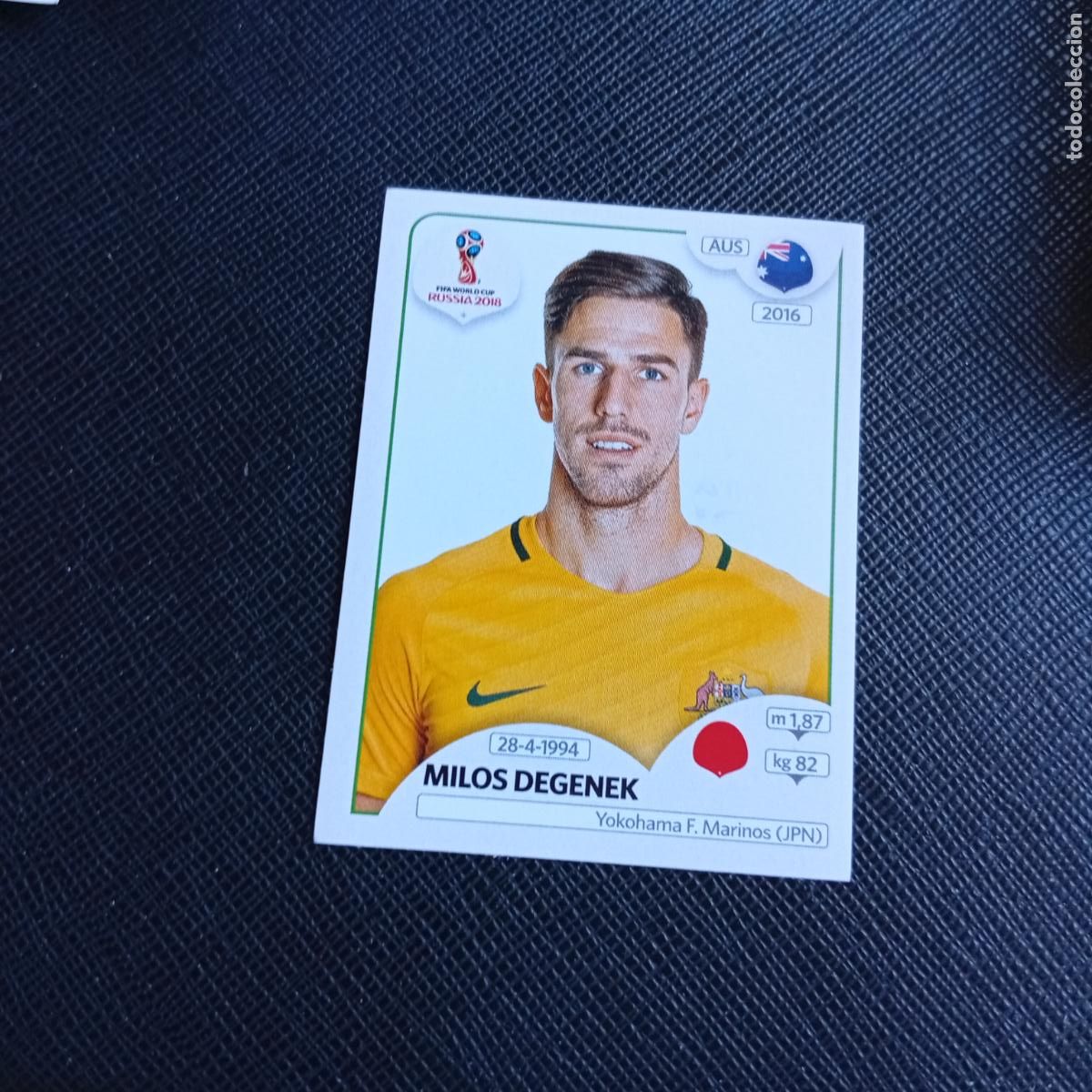 Cromos de f&uacute;tbol: 216 DEGENEK AUSTRALIA PANINI MUNDIAL RUSIA 2018 CROMO FUTBOL 18 - SIN PEGAR - /CJ2 .
