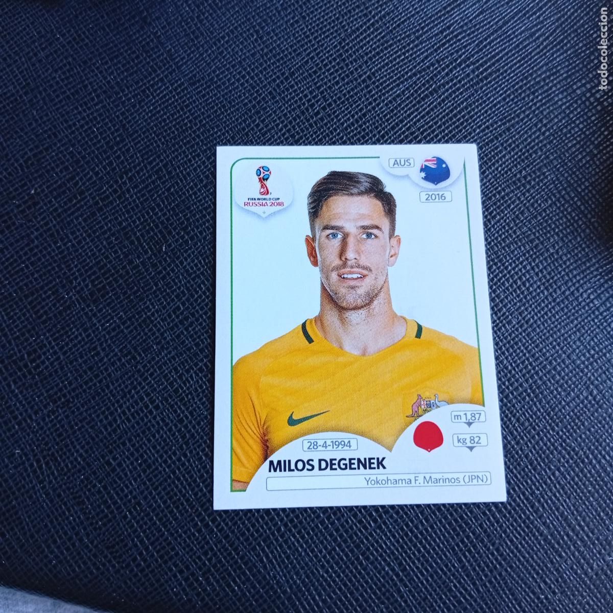 Cromos de f&uacute;tbol: 216 DEGENEK AUSTRALIA PANINI MUNDIAL RUSIA 2018 CROMO FUTBOL 18 - SIN PEGAR - /CJ2 . .