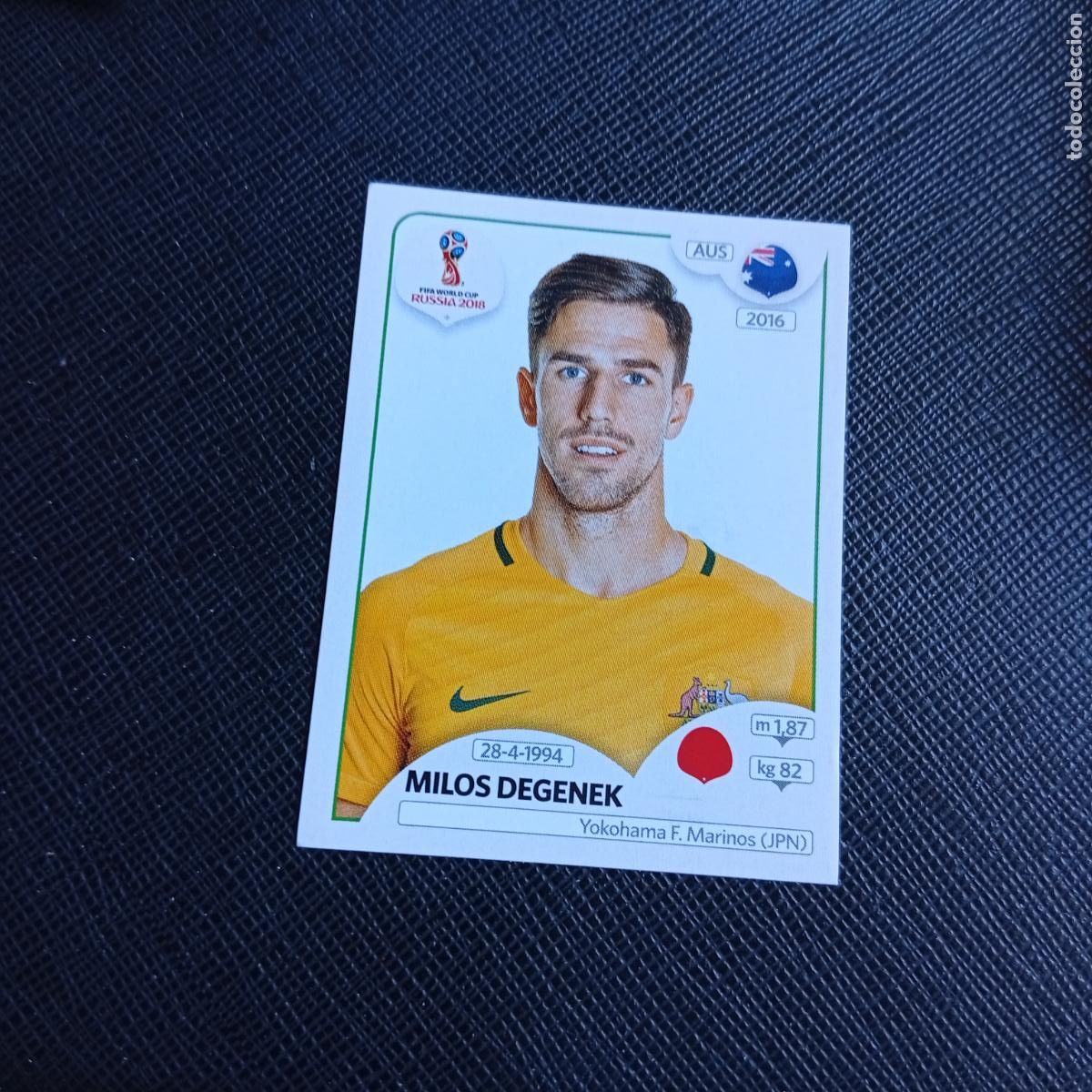 Cromos de f&uacute;tbol: 216 DEGENEK AUSTRALIA PANINI MUNDIAL RUSIA 2018 CROMO FUTBOL 18 - SIN PEGAR - /CJ2 ..