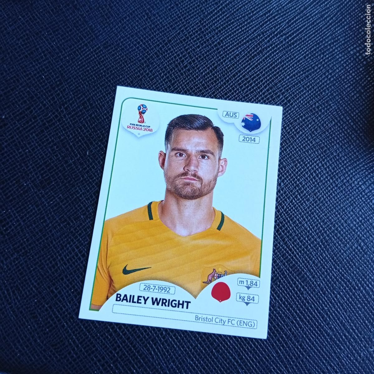 Cromos de f&uacute;tbol: 217 WRIGHT AUSTRALIA PANINI MUNDIAL RUSIA 2018 CROMO FUTBOL 18 - SIN PEGAR - /CJ2