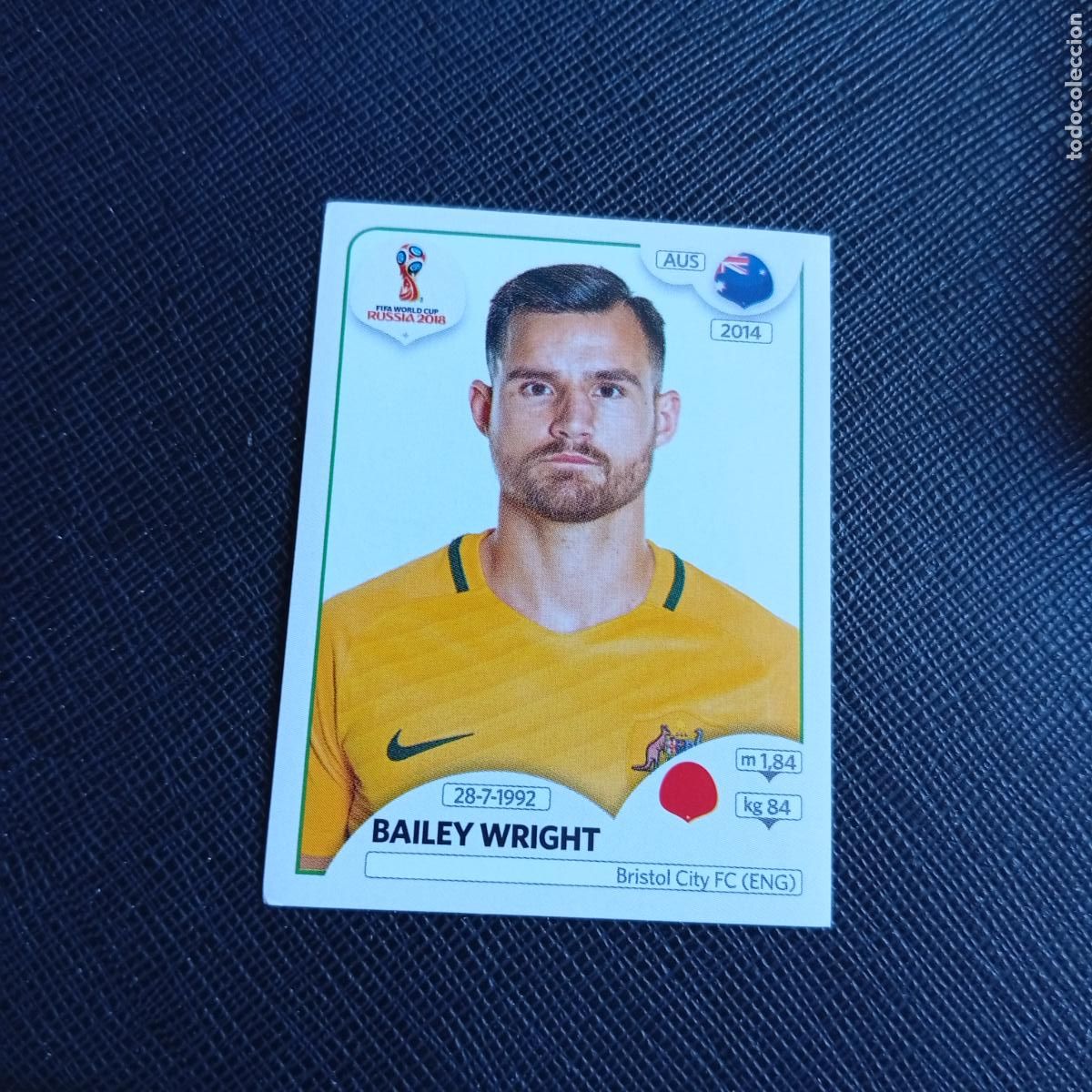 Cromos de f&uacute;tbol: 217 WRIGHT AUSTRALIA PANINI MUNDIAL RUSIA 2018 CROMO FUTBOL 18 - SIN PEGAR - /CJ2