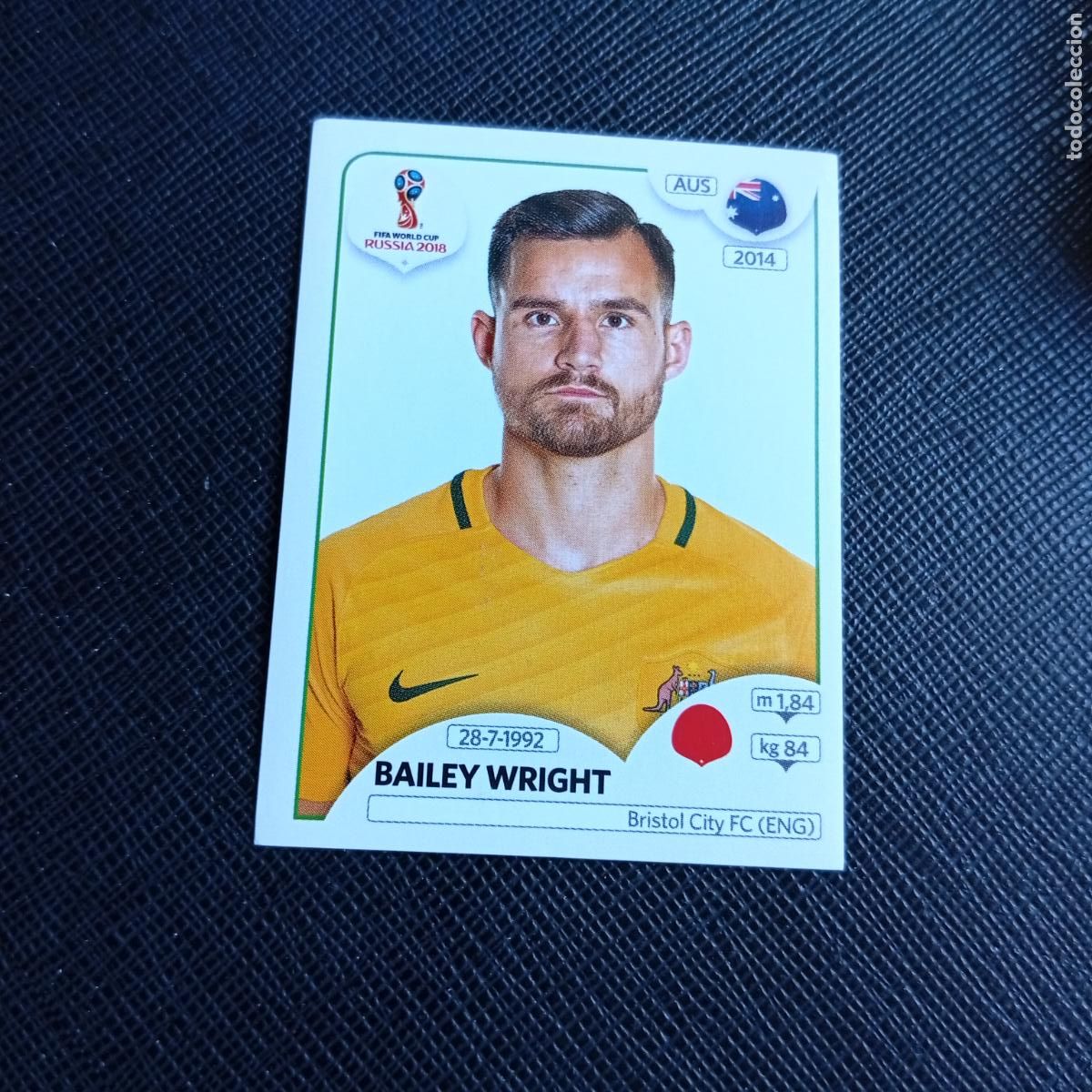 Cromos de f&uacute;tbol: 217 WRIGHT AUSTRALIA PANINI MUNDIAL RUSIA 2018 CROMO FUTBOL 18 - SIN PEGAR - /CJ2 .