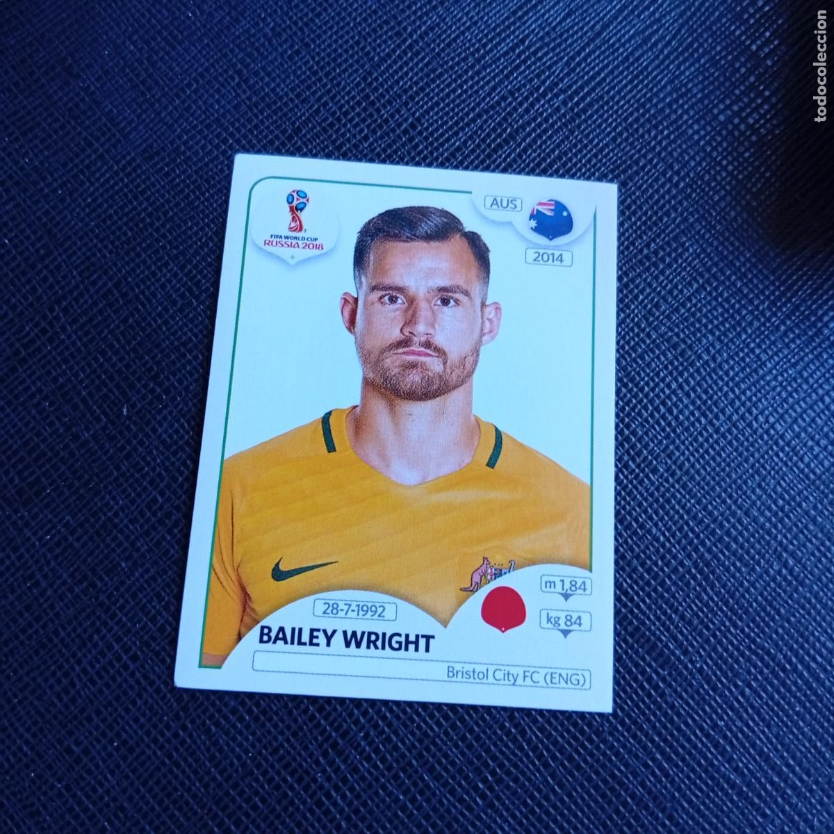 Cromos de f&uacute;tbol: 217 WRIGHT AUSTRALIA PANINI MUNDIAL RUSIA 2018 CROMO FUTBOL 18 - SIN PEGAR - /CJ2 ..