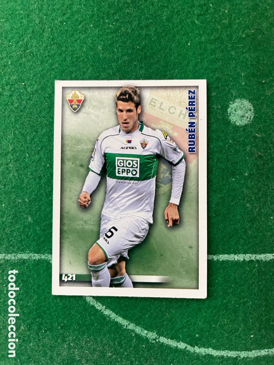 Cromos de f&uacute;tbol: 421 RUB&Eacute;N P&Eacute;REZ ELCHE LAS FICHAS DE LA LIGA 2014 2015 MUNDICROMO