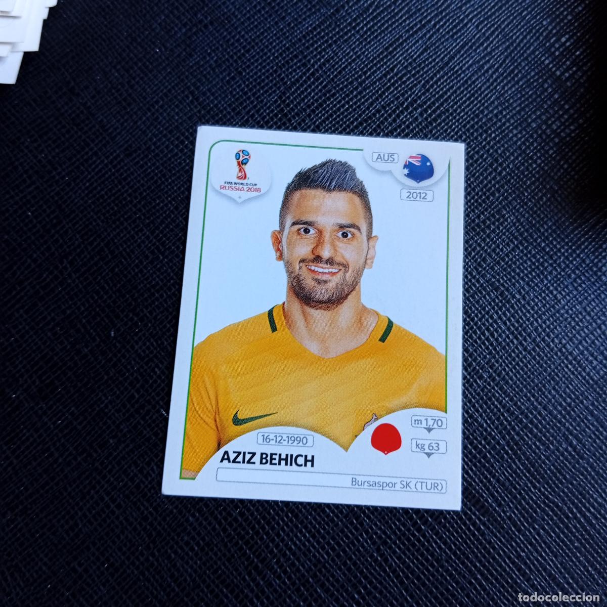Cromos de f&uacute;tbol: 218 AZIZ BEHICH AUSTRALIA PANINI MUNDIAL RUSIA 2018 CROMO FUTBOL 18 - SIN PEGAR - /CJ2
