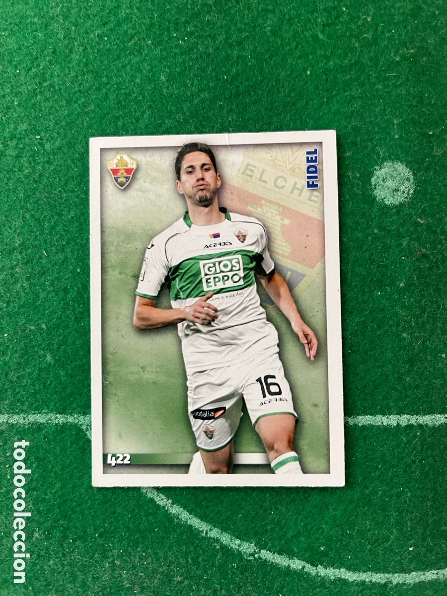 Cromos de f&uacute;tbol: 422 FIDEL ELCHE LAS FICHAS DE LA LIGA 2014 2015 MUNDICROMO