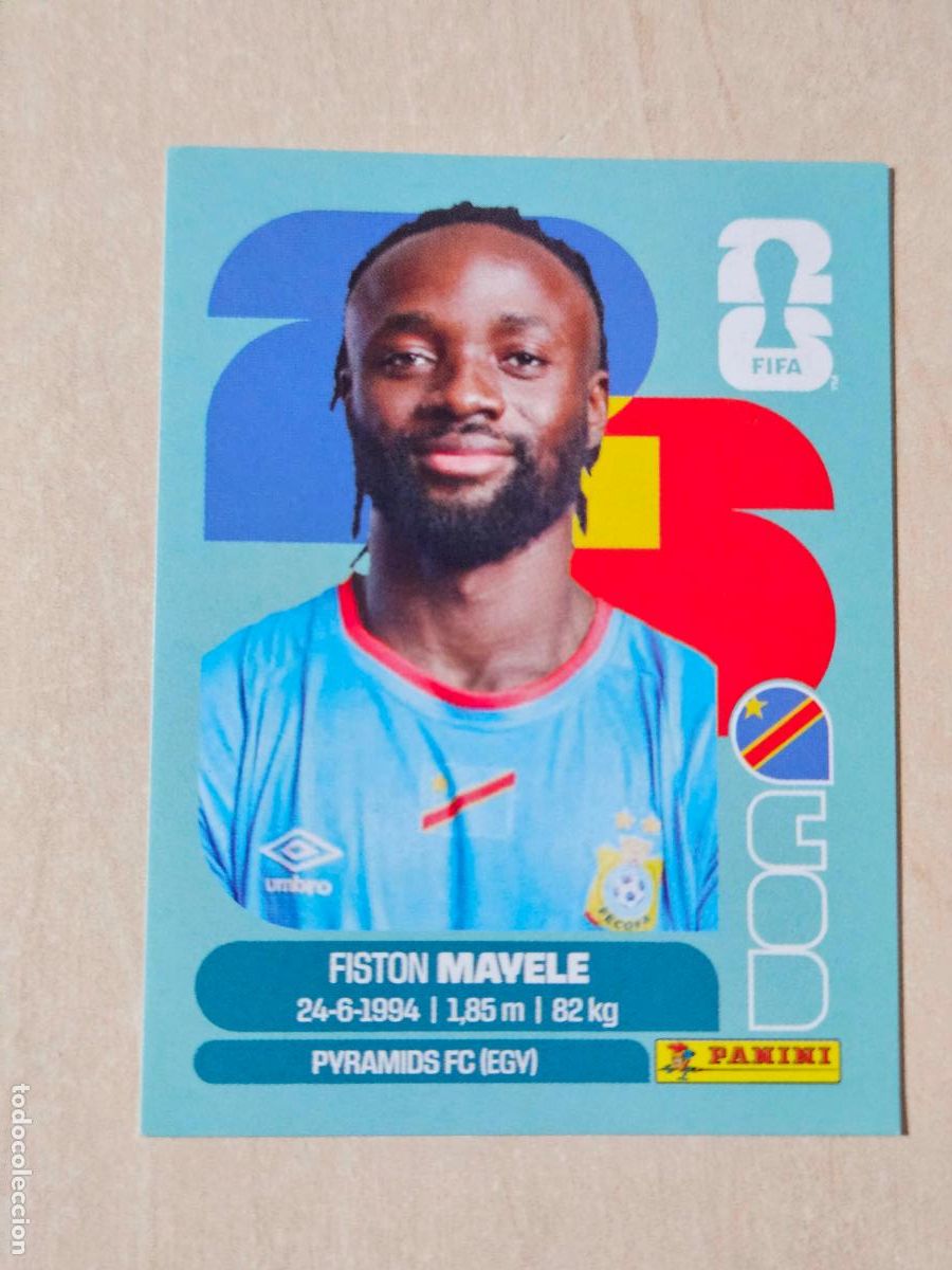 Cromos de f&uacute;tbol: CROMO COD18 COD 18 MAVELE RD CONGO - MUNDIAL FIFA WORLD CUP 2026 STICKER PANINI SIN PEGAR