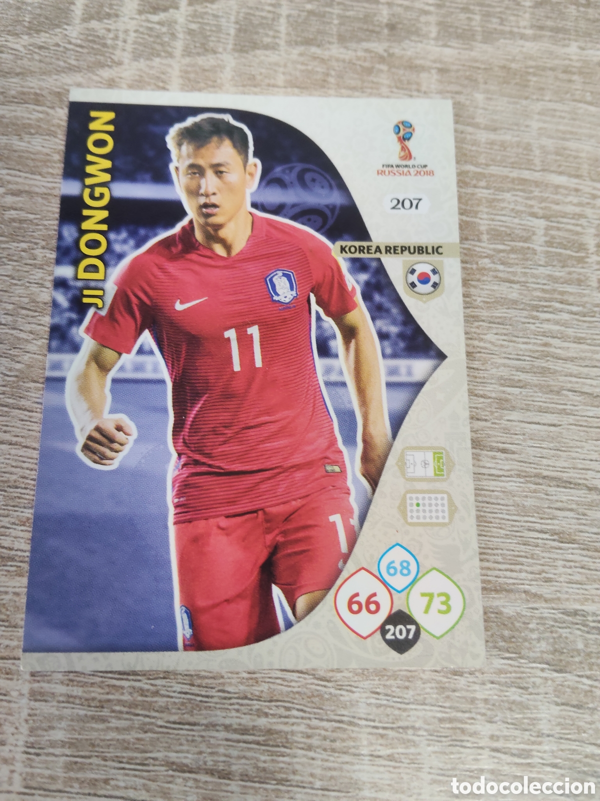 Cromos de f&uacute;tbol: Panini Adrenalyn mundial Rusia 2018 207 Ji Dongwon Corea del Sur